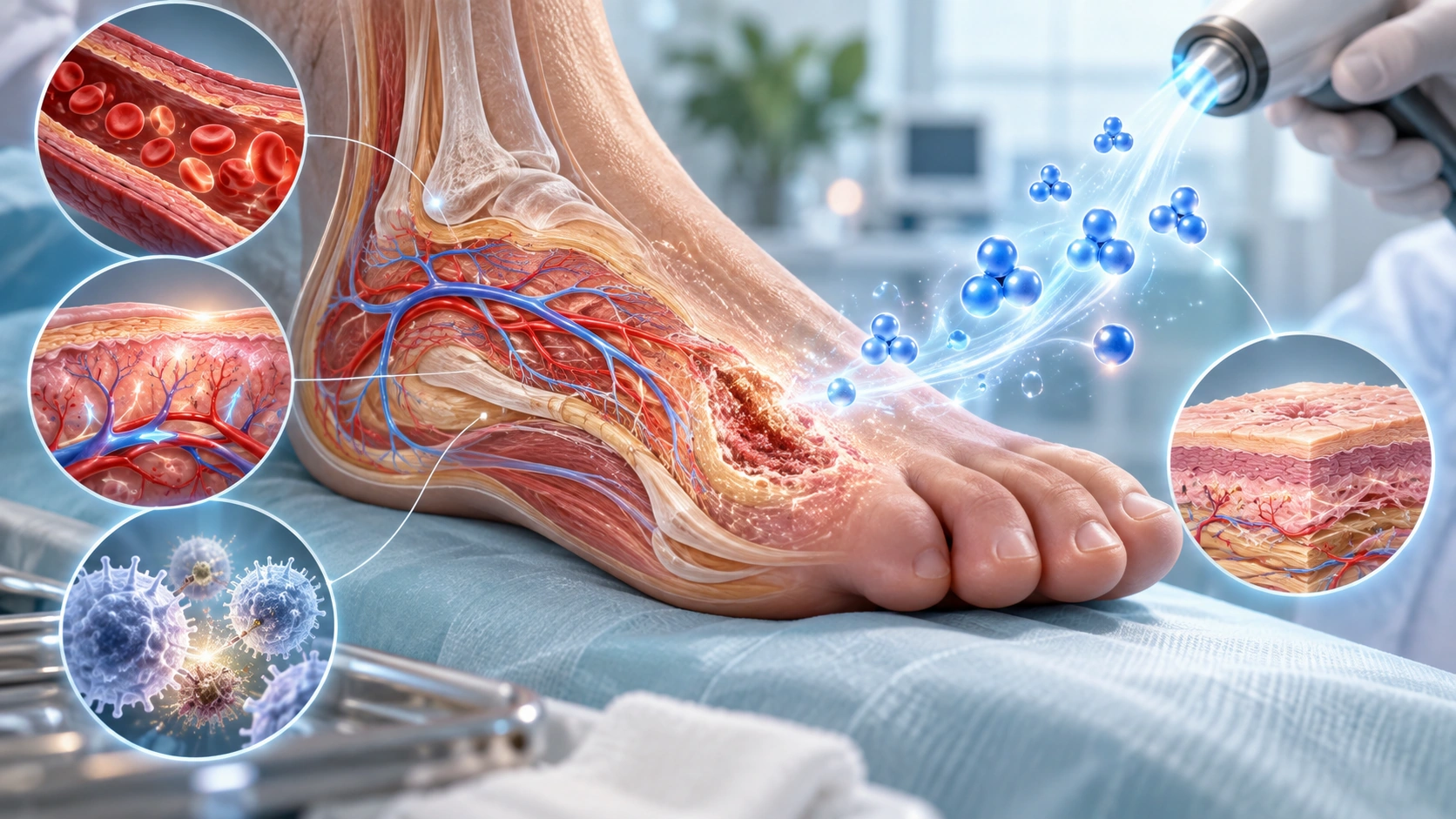 Ozone Therapy in Diabetic Foot: A Holistic Approach to Wound, Infection, and Tissue Healing