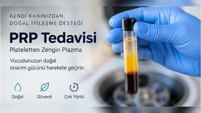PRP tedavisi için trombositten zengin plazma hazırlama ve rejeneratif uygulama