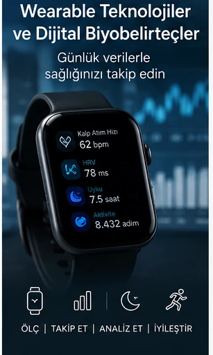 Wearable teknolojiler ve dijital biyobelirteçler; HRV, uyku, aktivite ve toparlanma verilerinin longevity takibi