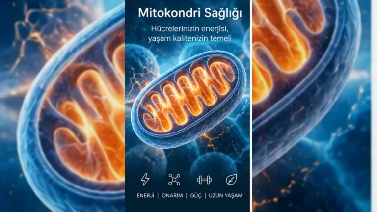 Mitokondri sağlığı ve longevity; hücresel enerji üretimi, metabolik esneklik ve sağlıklı yaşlanma – yatay kapak