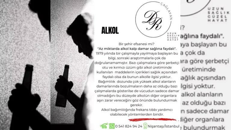 Alkol tüketiminin sağlık etkilerini anlatan bilgilendirici görsel – yatay arşiv kapağı