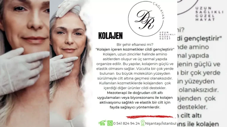 Kolajen ve bağ dokusu sağlığını anlatan bilgilendirici görsel – yatay arşiv kapağı