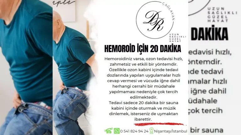 Hemoroid belirtileri ve tedavi seçeneklerini anlatan bilgilendirici görsel – yatay arşiv kapağı