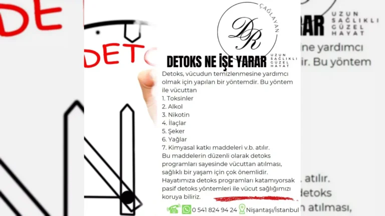 Detoks kavramını anlatan bilgilendirici görsel – yatay arşiv kapağı