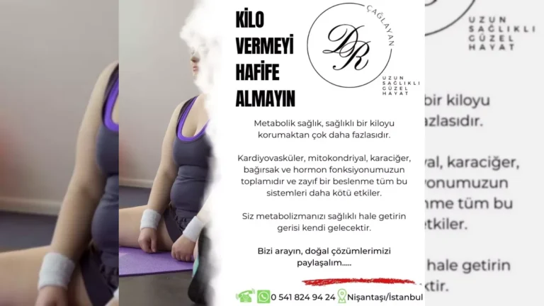 Kilo yönetimi ve metabolik sağlığı anlatan bilgilendirici görsel – yatay arşiv kapağı