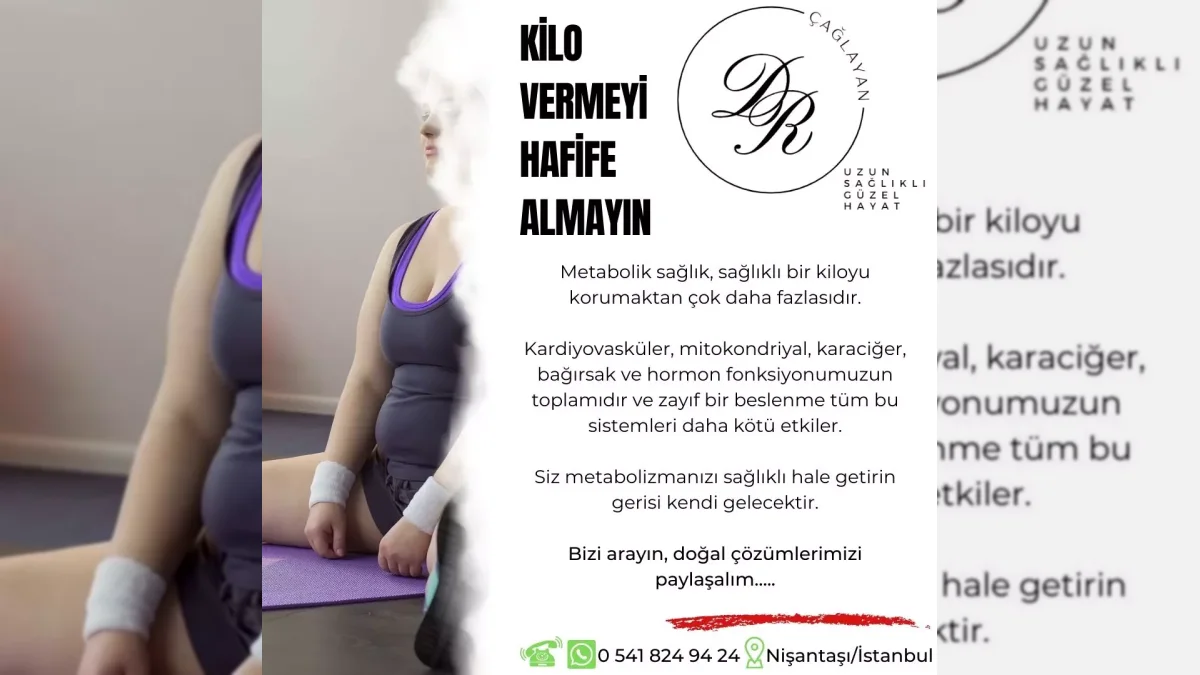 Kilo yönetimi ve metabolik sağlığı anlatan bilgilendirici görsel – yatay arşiv kapağı