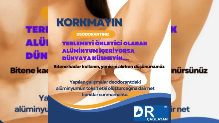 Deodorant ve alüminyum maruziyeti hakkında bilgilendirici görsel – yatay arşiv kapağı