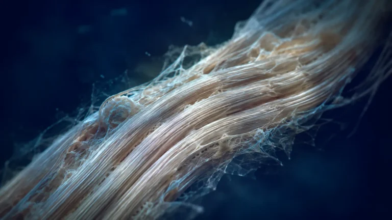 Thymosin Beta-4 ve TB-500 konusu için tendon liflerinin temsili illüstrasyonu