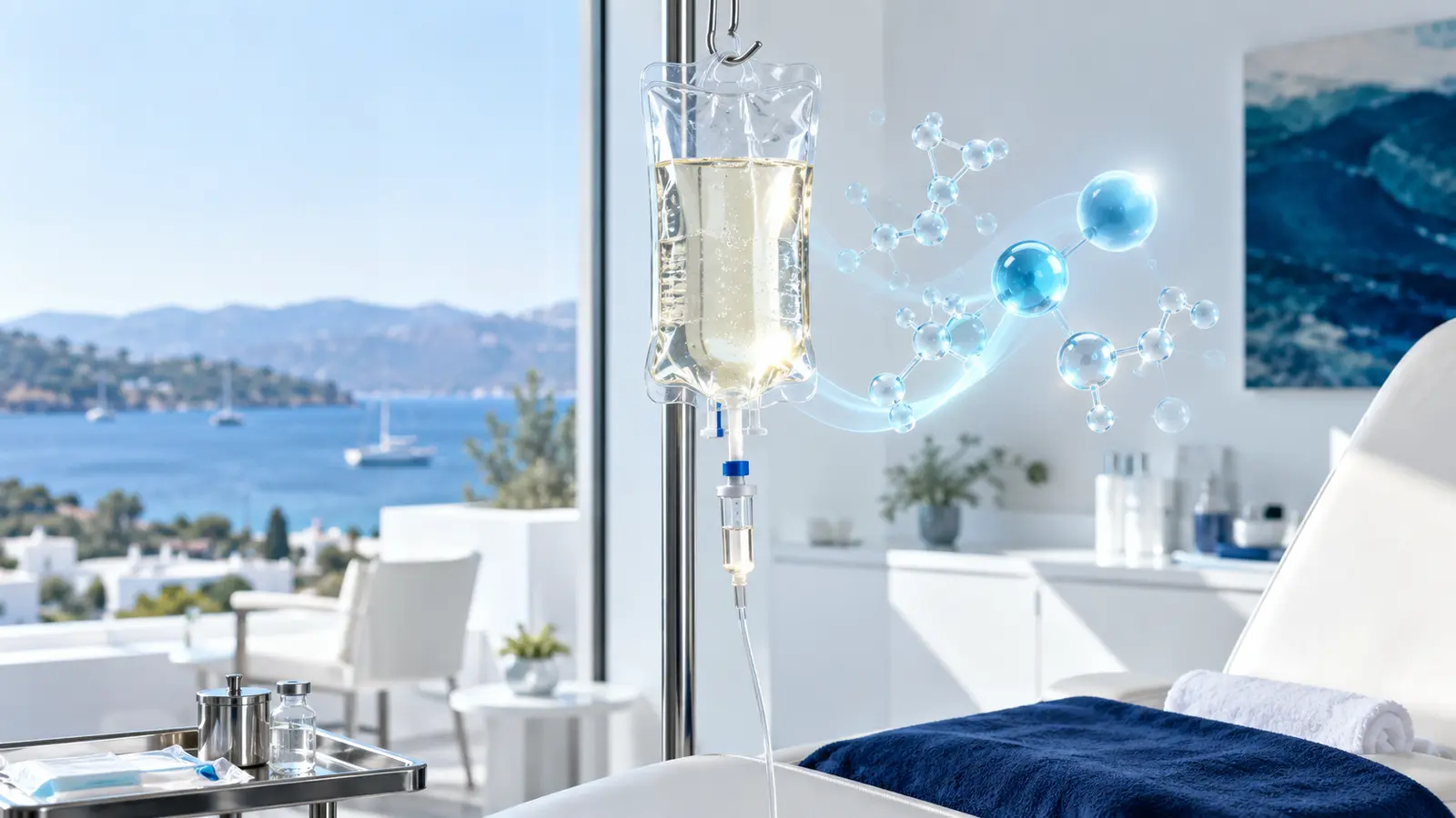 IV vitamin uygulamaları ve klinik vitamin desteğini anlatan temsili kapak görseli