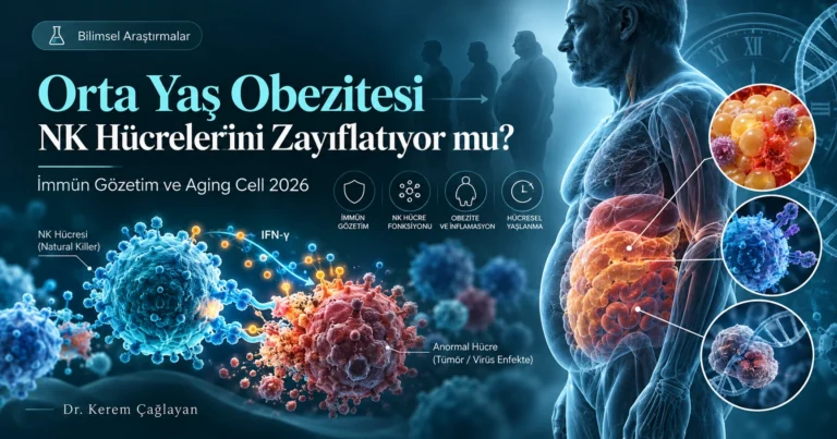 Orta yaş obezitesi ve NK hücre immün gözetimi Aging Cell araştırması